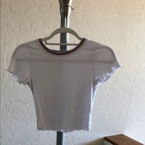 White crop top Tshirt